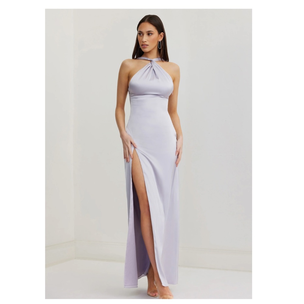 Blue Purple Ice Wedding Bridesmaid Homecoming Dress